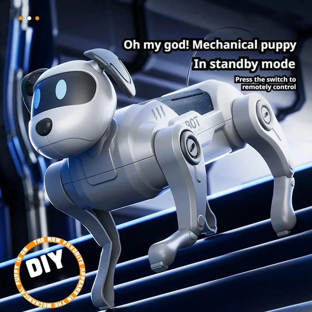 Robot Dog Toys DIY Assembly Remote Control Walking Climbing