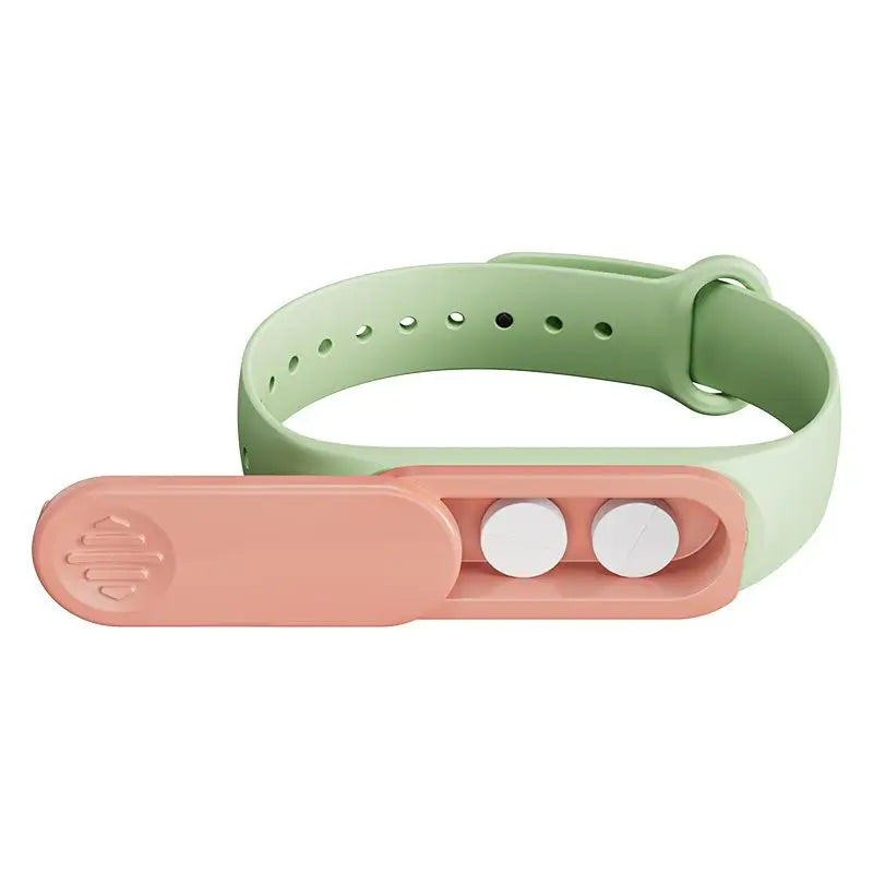 Ultra Portable Medicine Box Wristband With 360° Rotation And Lock Medicine Storage Box For The Elderly And Children Peaceful Pleasures Health and Wellness Green