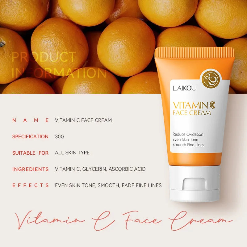 LAIKOU Snail Collagen Vitamin C Face Cream – Anti-Wrinkle Moisturizer