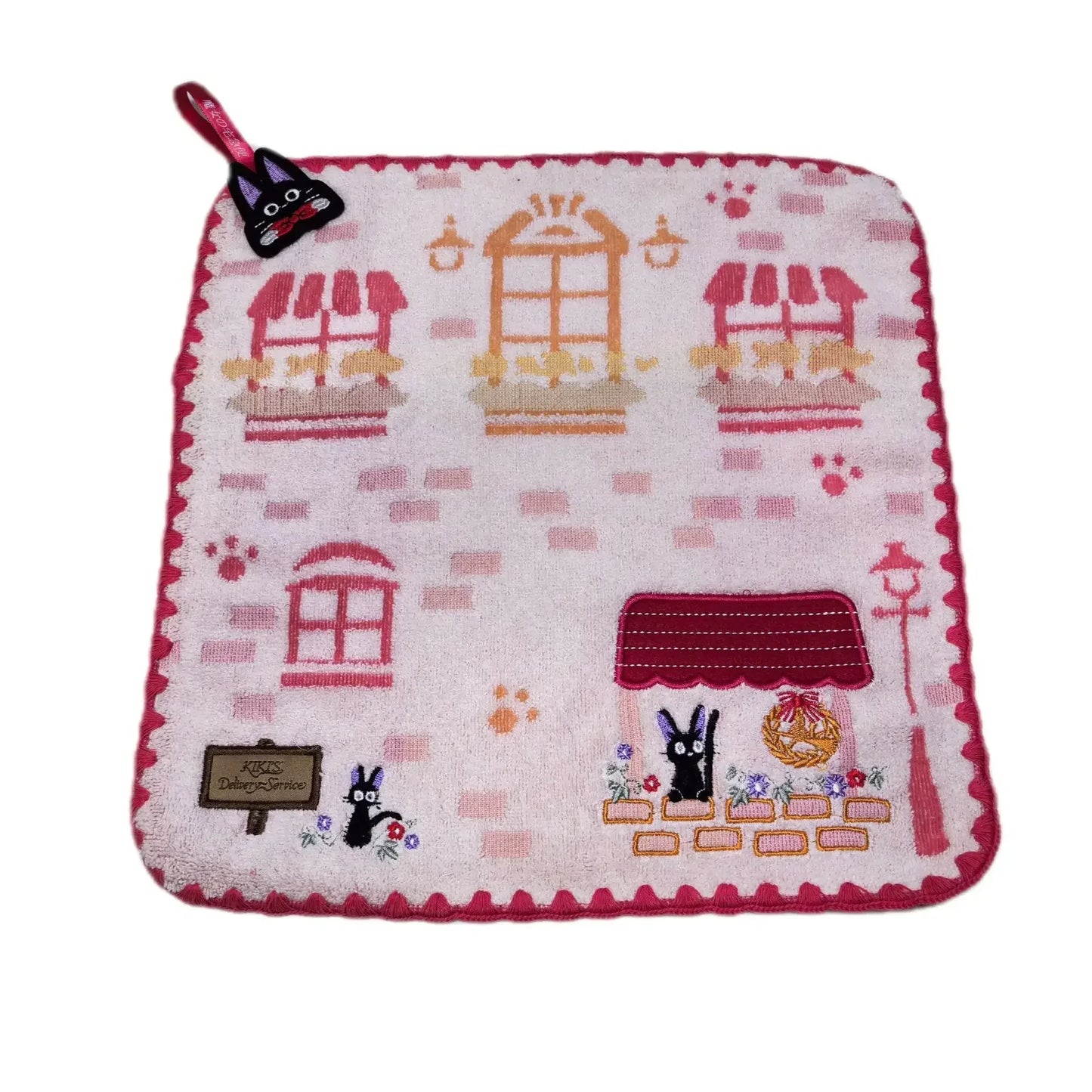 100% Cotton Embroidered Cartoon Towels for Kids & Adults Embroidered Cotton Towel Peaceful Pleasures Health and Wellness Hand Towel 35x35cm 2