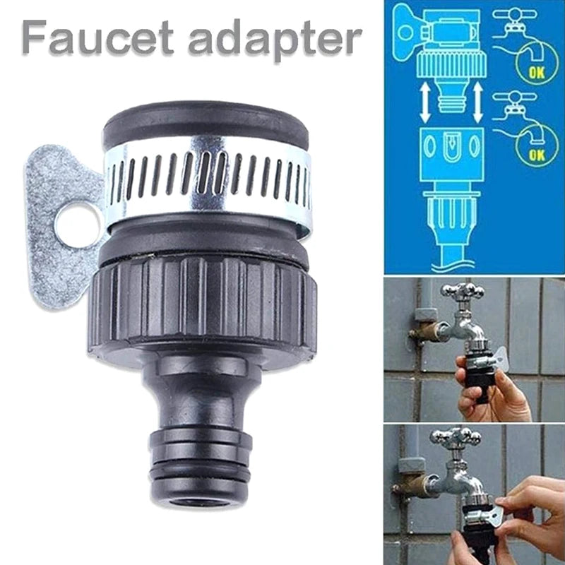 New Durable Universal Water Faucet Adapter Plastic Hose Fitting Quick Connect Fitting Tap For Car Washing Garden Irrigation Peaceful Pleasures Health and Wellness