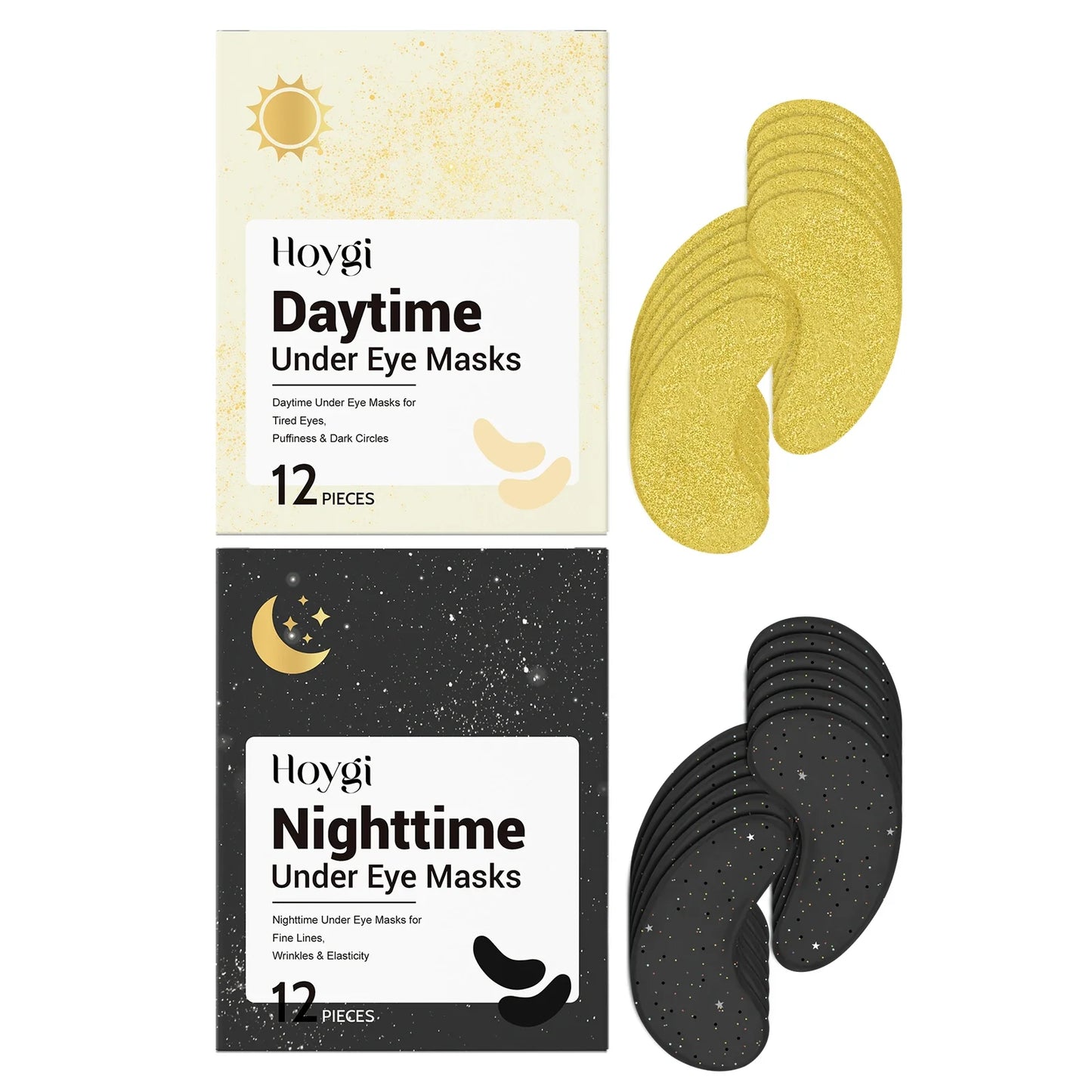 Hoygi Day & Night Under Eye Masks – Puffiness & Dark Circles