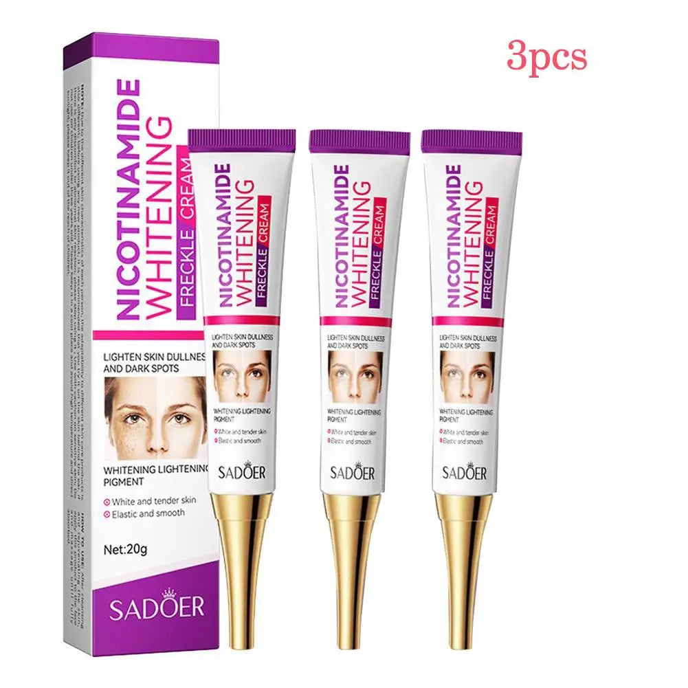 Nicotinamide Brightening Face Cream 20g – Lightweight Moisturizer with Hyaluronic Acid & Vitamin C for All Skin Types Peaceful Pleasures Health and Wellness 3pcs