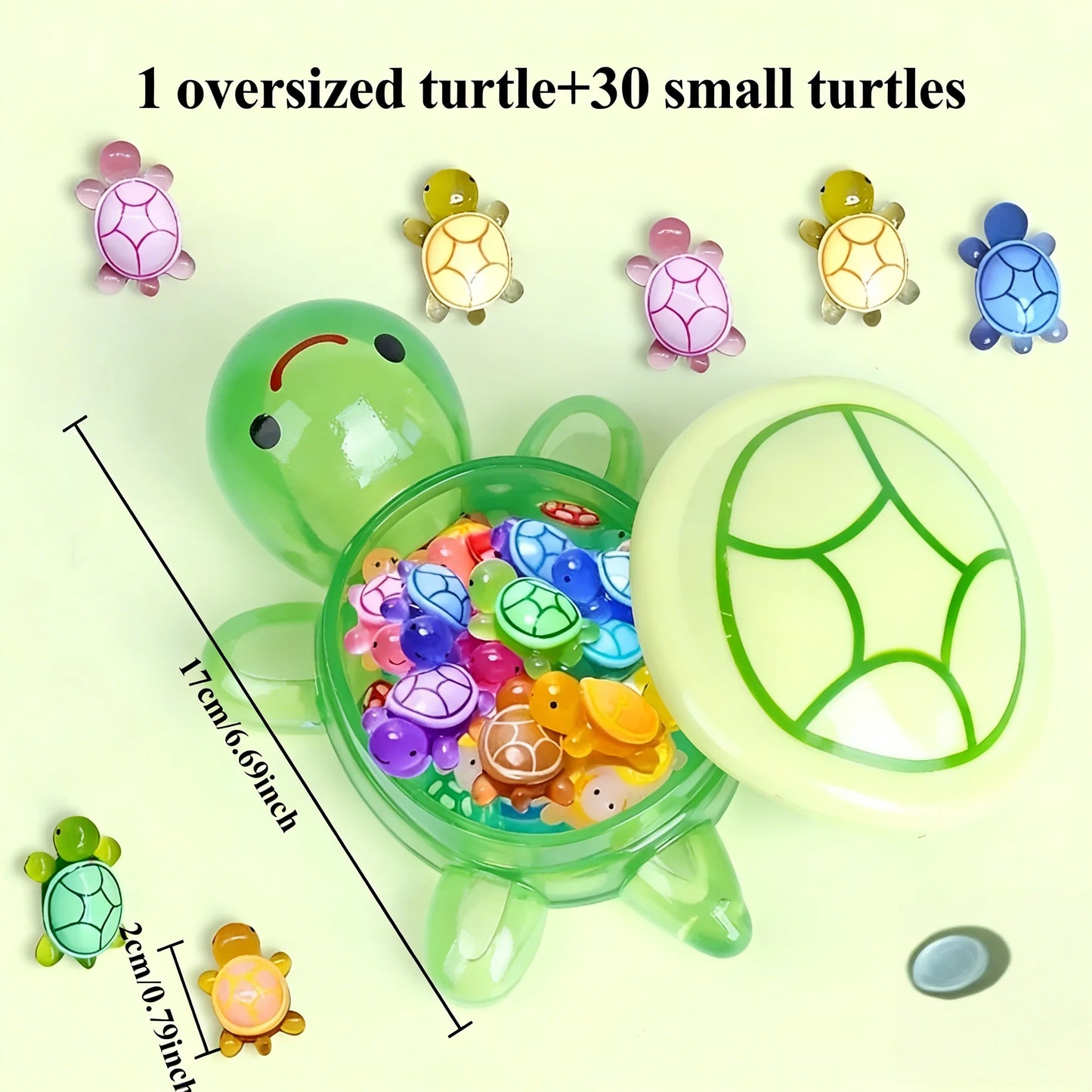 Glow-in-the-Dark Resin Turtle Statue | Bonsai Home Decor