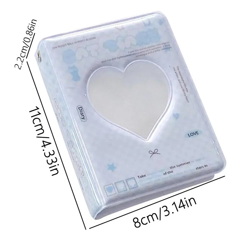 Kpop Photocard Holder Book | 40 Pocket Heart Card Binder