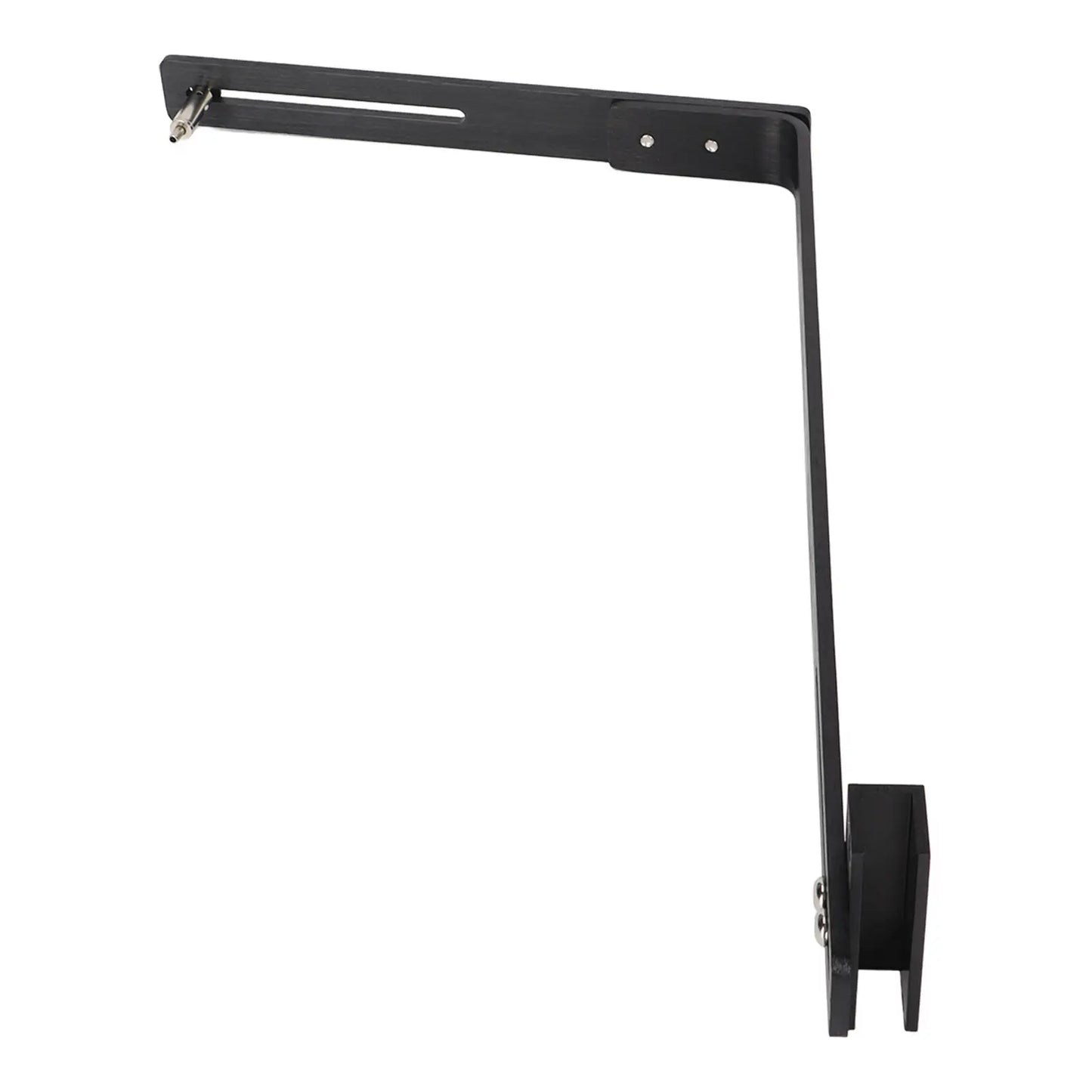 0-1.3mm Chickness Clip-on Fish Tank Lamp Holder Aluminum Alloy Rust-proof Light Bracket Aquarium Chandelier Hanging Rack Peaceful Pleasures Health and Wellness black