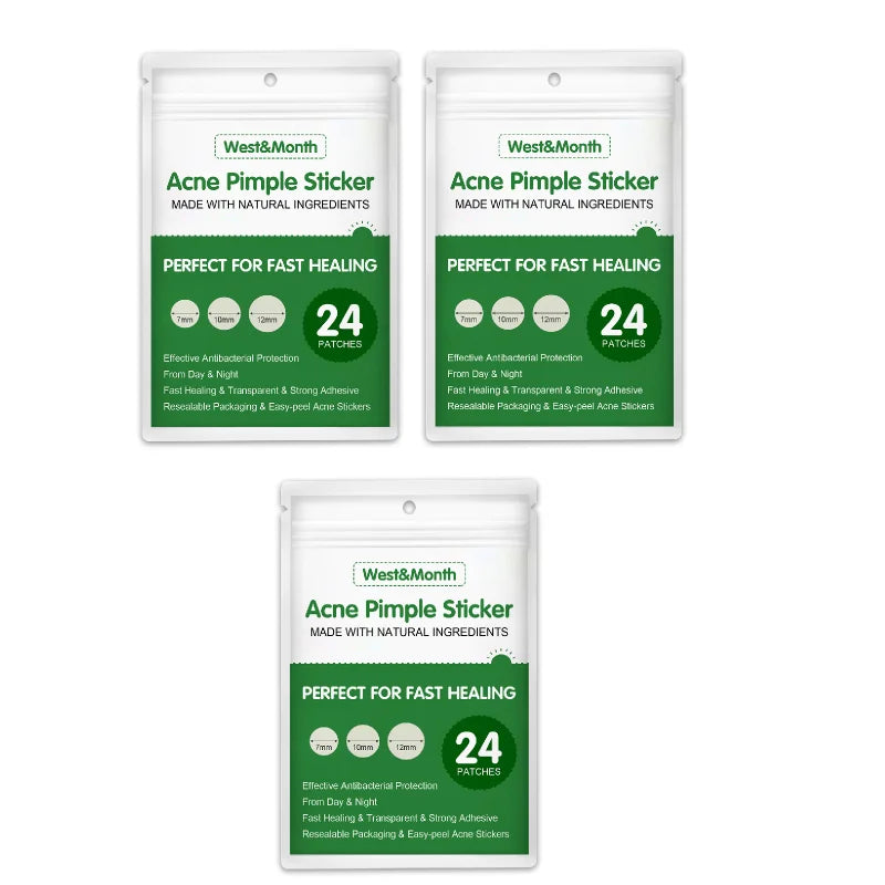 24PCS Hydrocolloid Acne Patches – Salicylic Acid & Glycerin