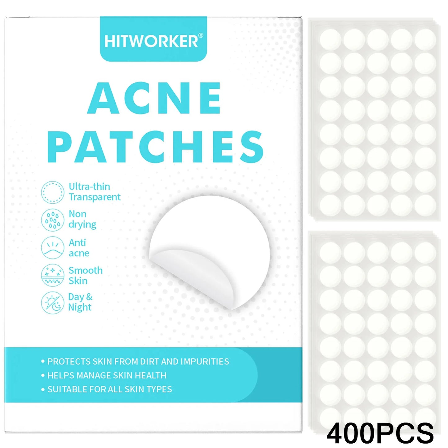 Hydrocolloid Acne Patches – Alcohol-Free Blemish Stickers