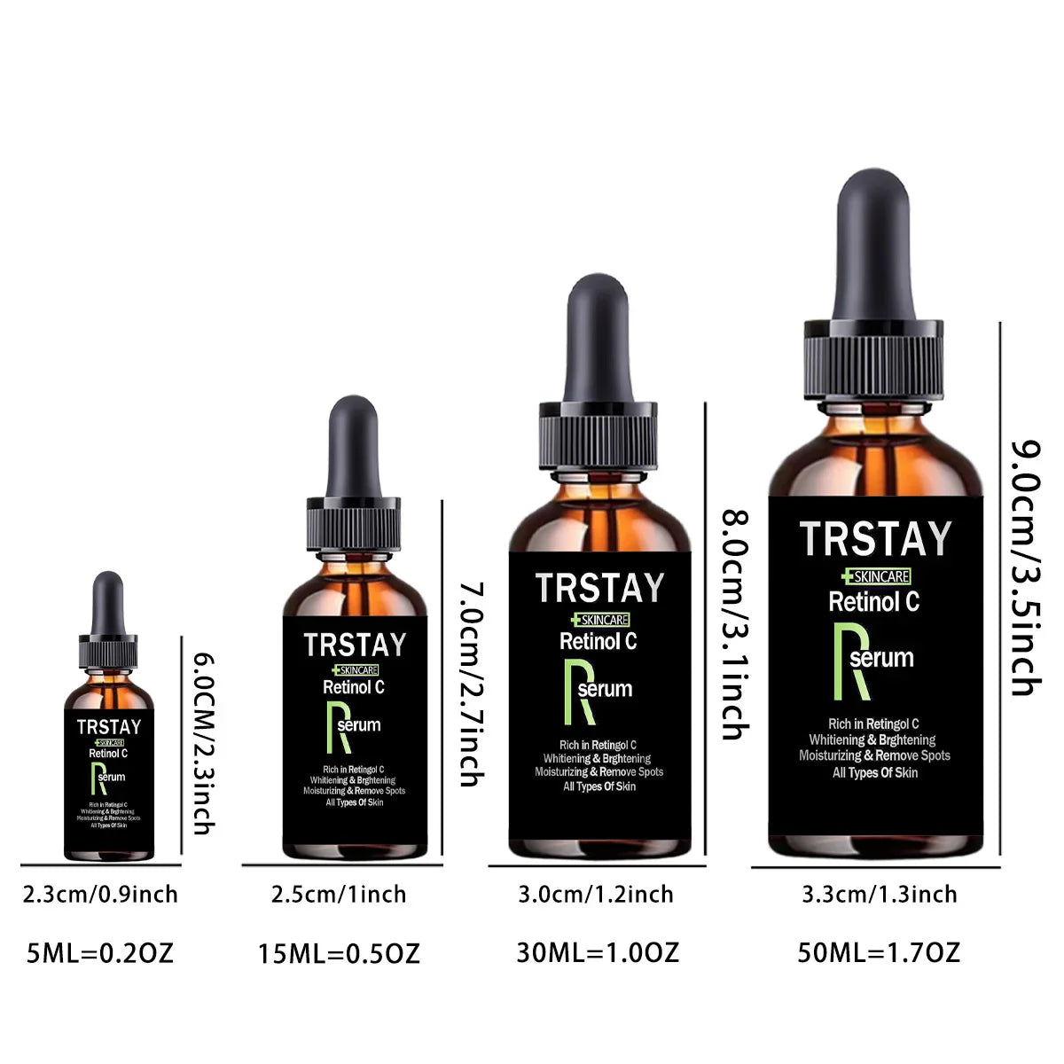 TRSTAY Vitamin C Facial Essence – Hyaluronic Acid & Vitamin E