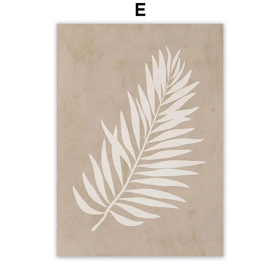 1pc frameless Canvas painting Abstract Boho Leaves Lines Face Heart Sun Posters And Prints Canvas Painting Nordic Wall Art Pi Peaceful Pleasures Health and Wellness E 50x70cm Unframed