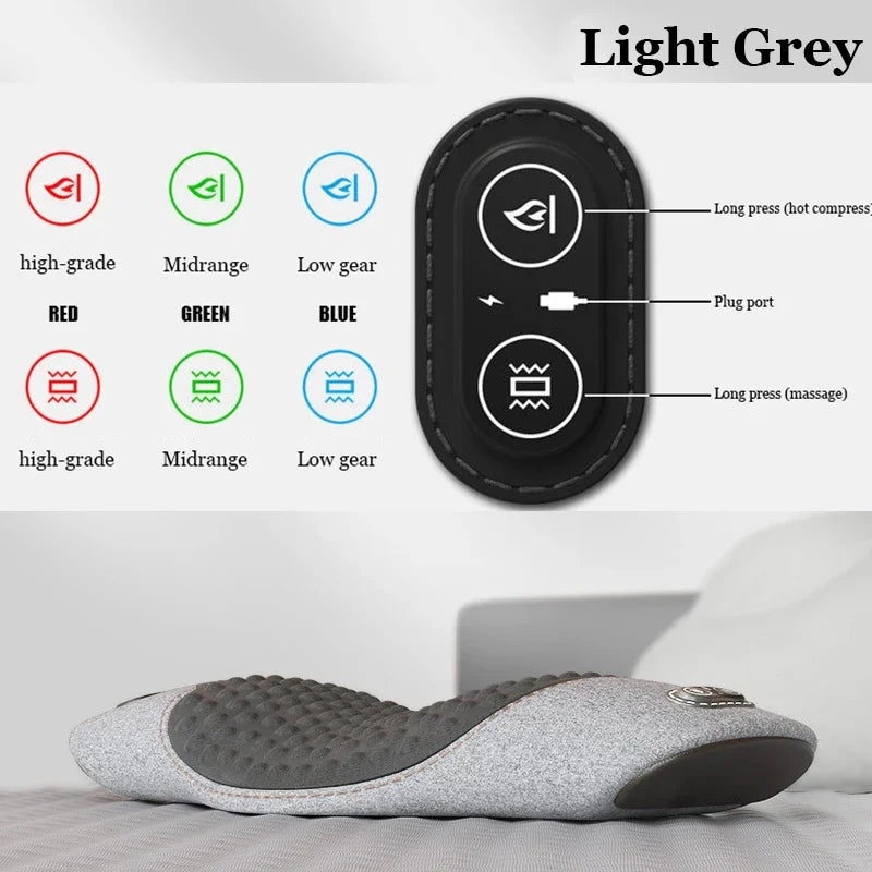 Lumbar Special Pad,Waist Pillow,Bed Waist Care Pad,Massage and Heating Waist Pad,Elderly and Pregnant Women Waist Support Pad Peaceful Pleasures Health and Wellness Light gray