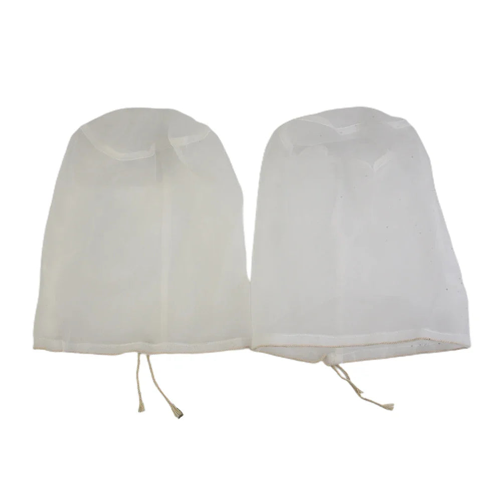 Fine Mesh Homebrew Straining Bags – Reusable Nylon 2 Pack