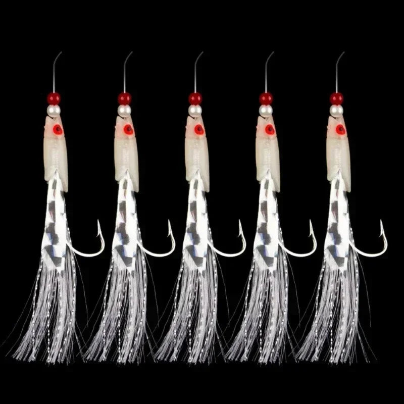 Multi-color Soft Silverskin Fishing Lure Imitation Shrimp Bait