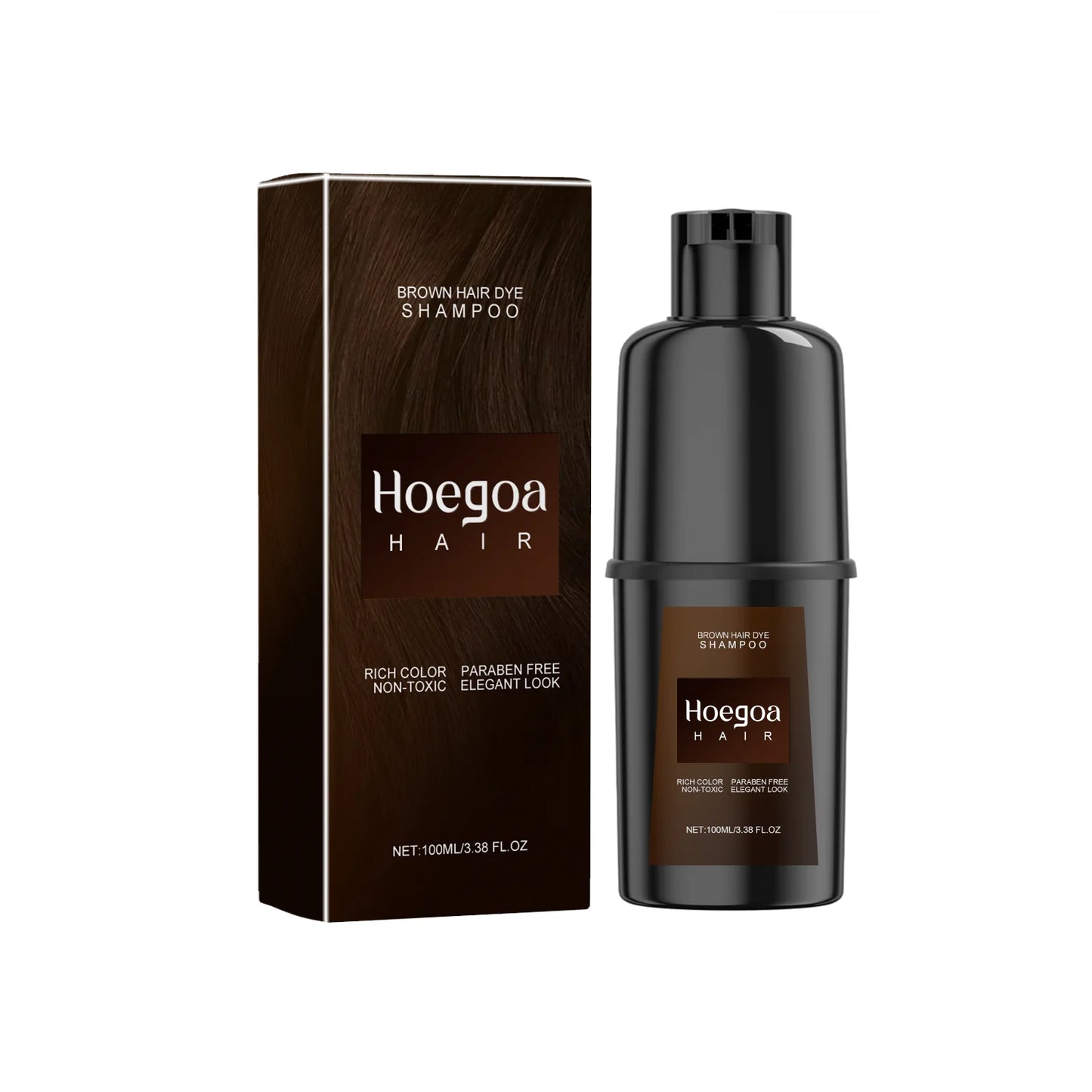 HOEGOA Herbal Hair Dye Shampoo | Color & Nourish in 1 Step
