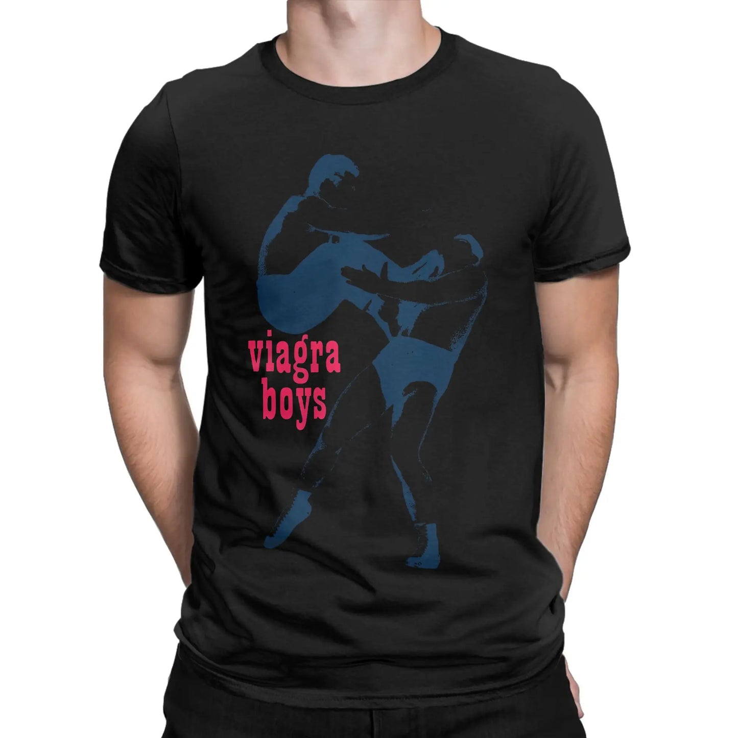 Viagra Boys T-Shirts Men Rock Leisure 100% Cotton Tee Shirt O Neck Short Sleeve T Shirt Gift Idea Clothes Peaceful Pleasures Health and Wellness