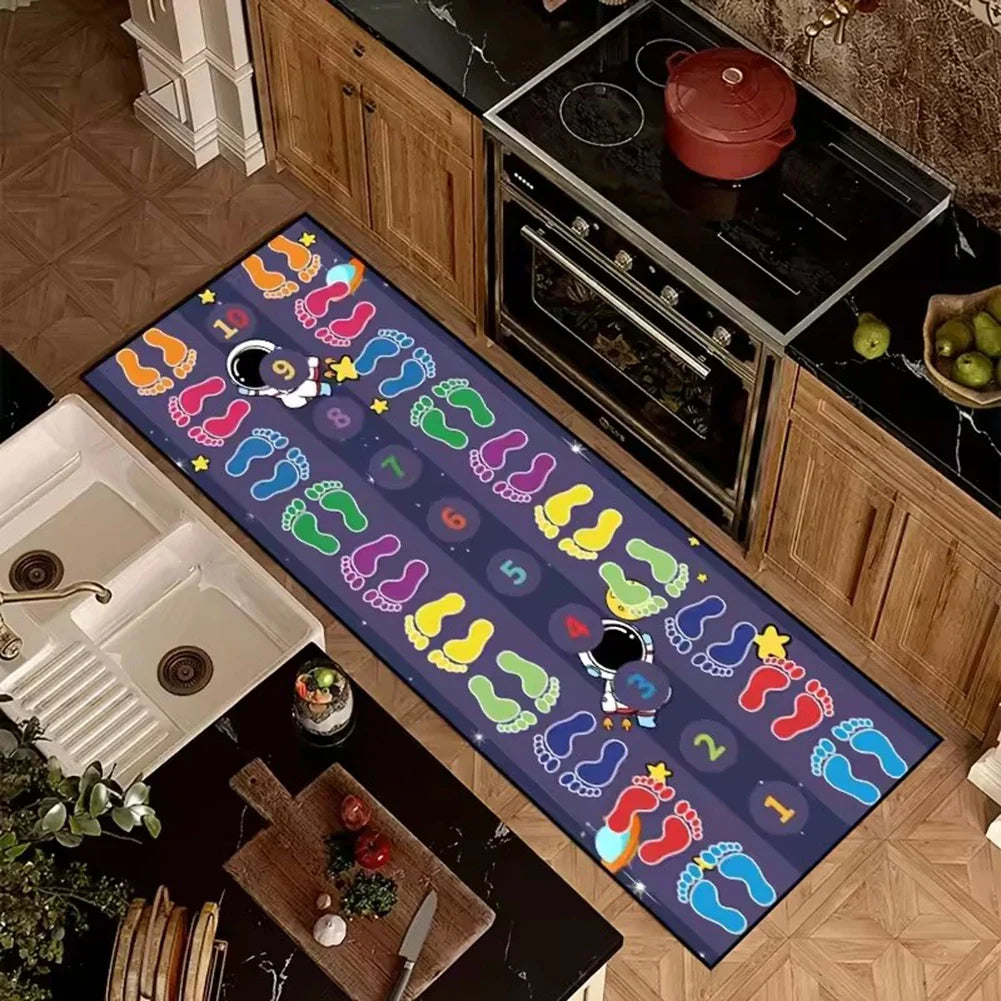 Kids Hopscotch Rug | Indoor Jump Game Mat for Classrooms