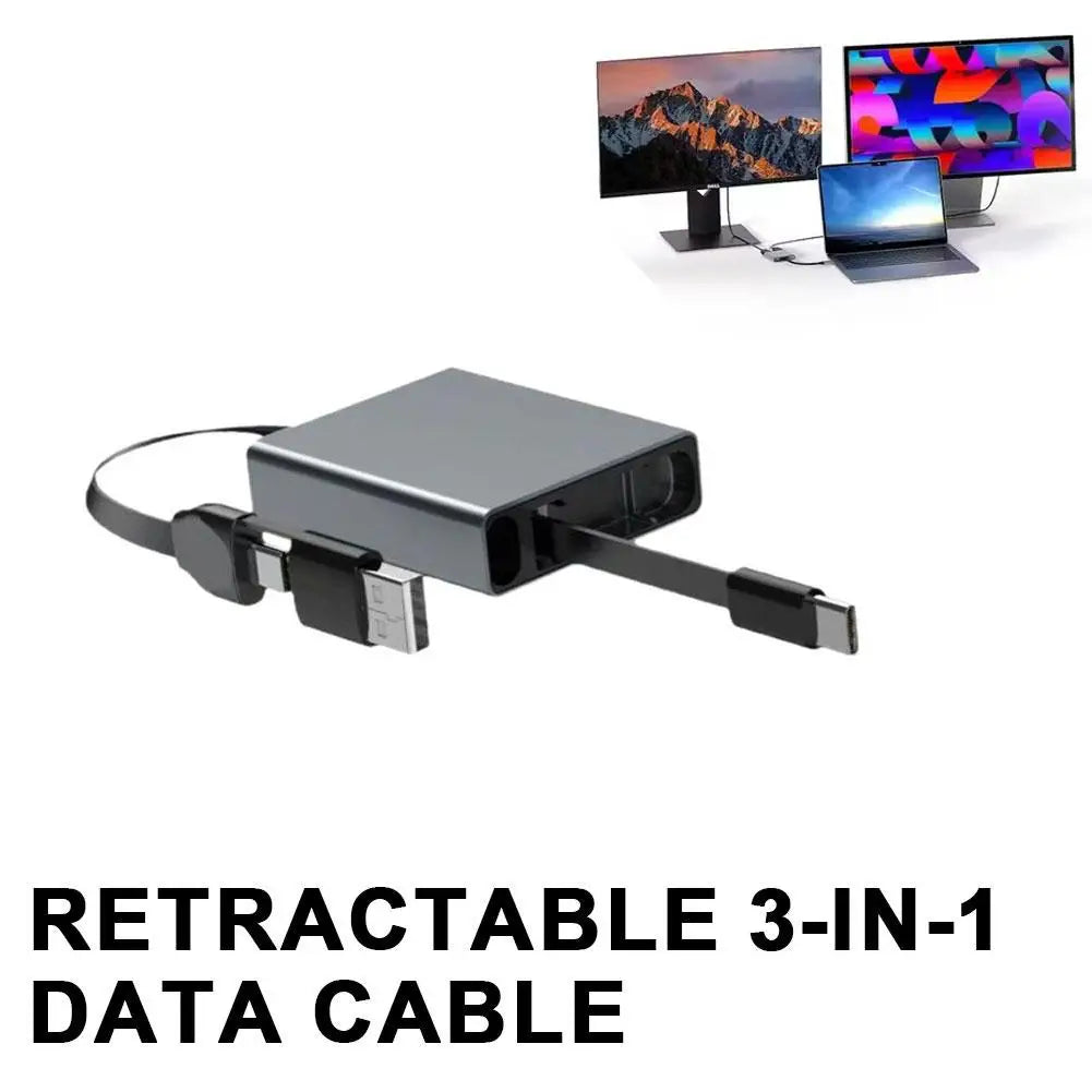 4-in-1 USB Type-C Charging & Data Adapter – 60W PD Fast Charge Peaceful Pleasures Health and Wellness