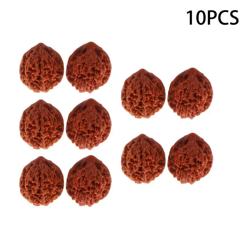 2/4/10PCS Wenwan Walnuts Walnut King Official Hat Four-Tier Kirin Pattern Lion Head Unique Art Sculpture for Study Room Decor Peaceful Pleasures Health and Wellness 10PCS
