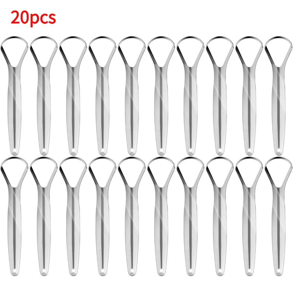 Stainless Steel Tongue Scraper – Reusable Fresh Breath Tool