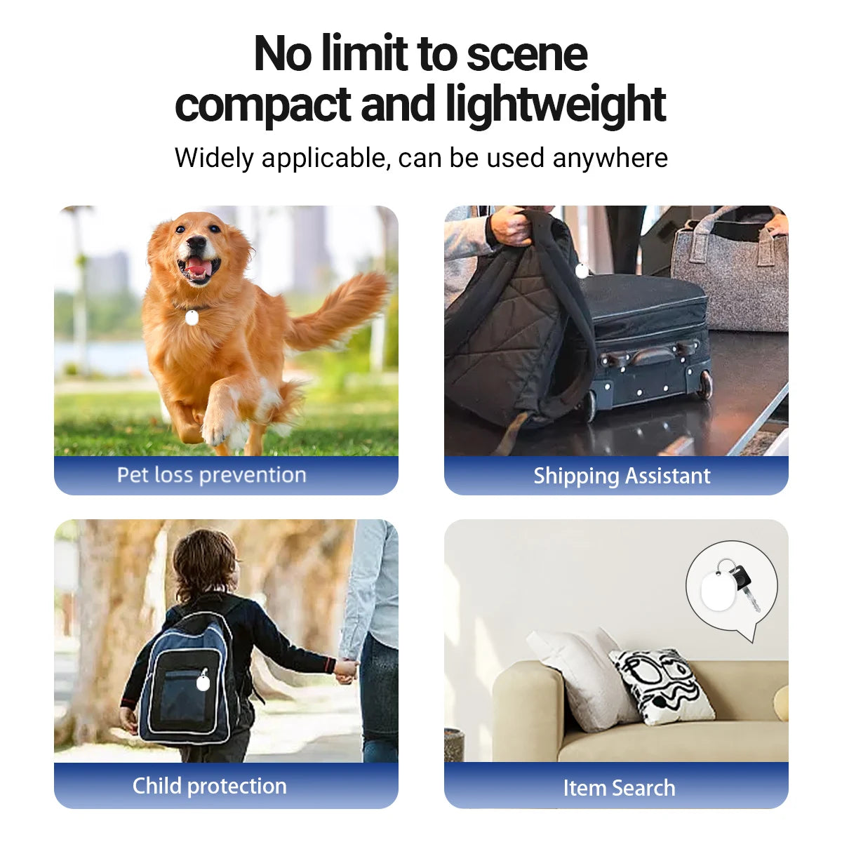 Mini GPS Tracker | Apple Find My, 100dB Alert, Waterproof