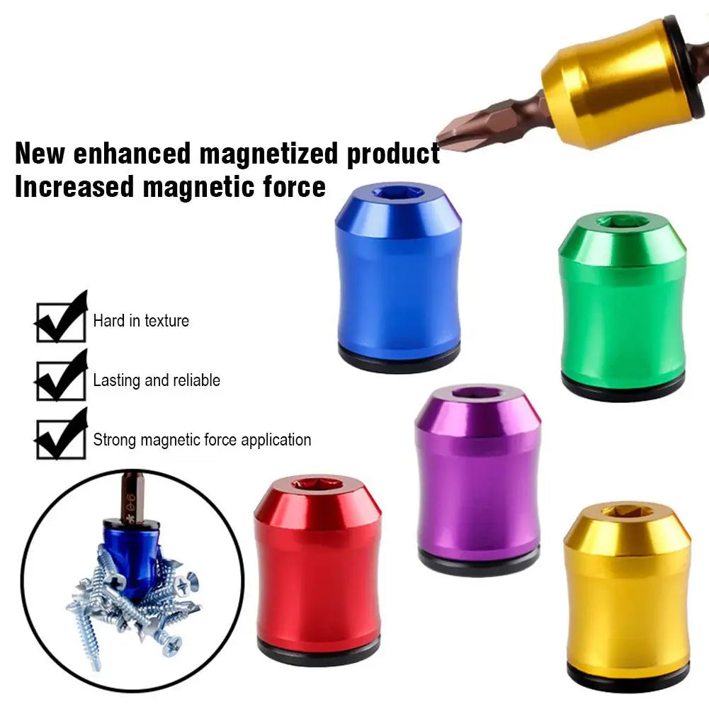3-in-1 Magnetic Screwdriver Bit Ring – Aluminum Alloy Hex