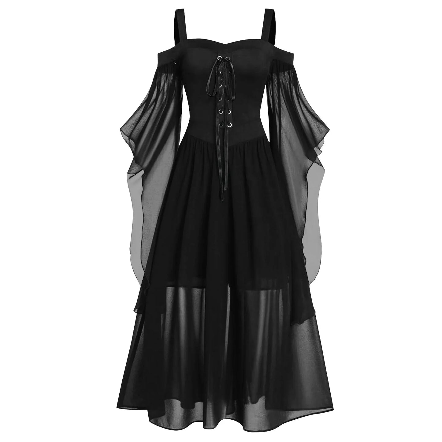 Women's Medieval Witch Gothic Dress | Plus Size Halloween Costume