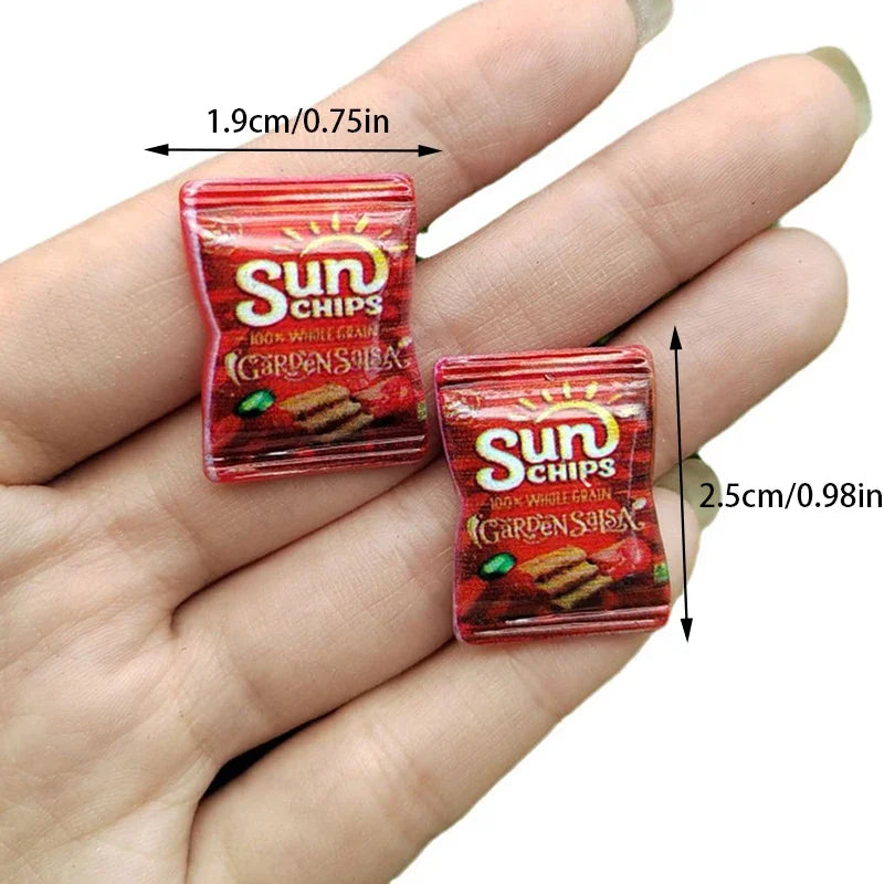 10Pcs Miniature Potato Chips Dollhouse Accessories | Pretend Play