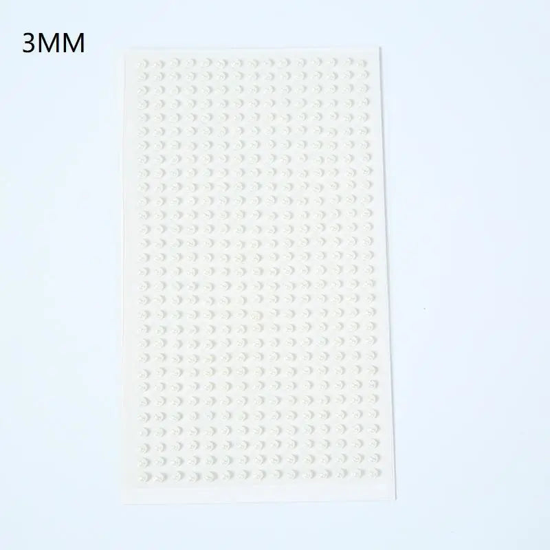 1sheet White Pearl Face Jewelry Stickers Self-Adhesive Pearl Eyeshadow Crystals Decals Decoration DIY Glitter Face Jewels Slider Peaceful Pleasures Health and Wellness 3MM