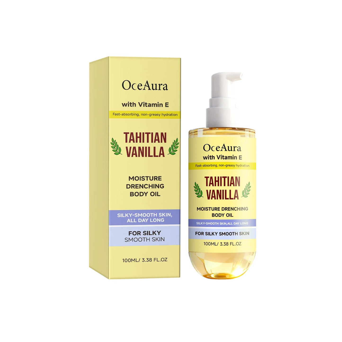 Vanilla Body Oil – Lightweight Fast-Absorbing Skin Moisturizer