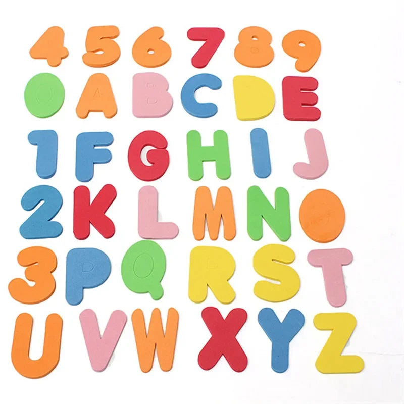 36-Piece Kids Alphanumeric Bath Puzzle Set | EVA Letters & Numbers