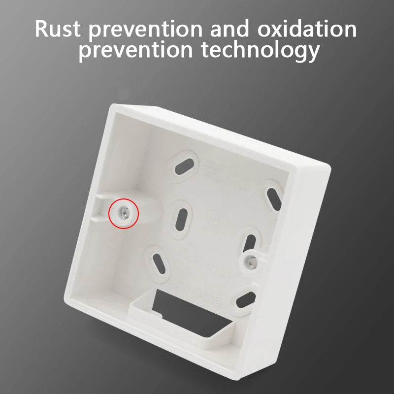 High Quality External Mounting Box For 86mm*86mm*34mm Standard Switches And Sockets Apply For Any Position Of Wall Surface Peaceful Pleasures Health and Wellness