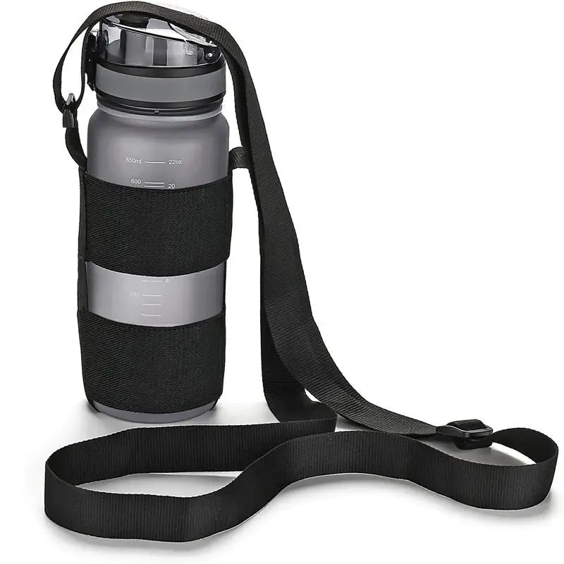 Water Bottle Sling Carrier – Adjustable Nylon Shoulder Strap