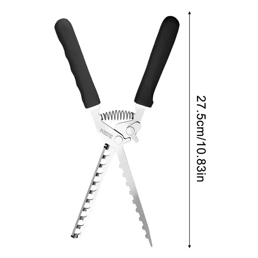 Rib Membrane Remover Tool | Stainless Steel BBQ Gadget Rib Membrane Remover Peaceful Pleasures Health and Wellness China Mainland Black
