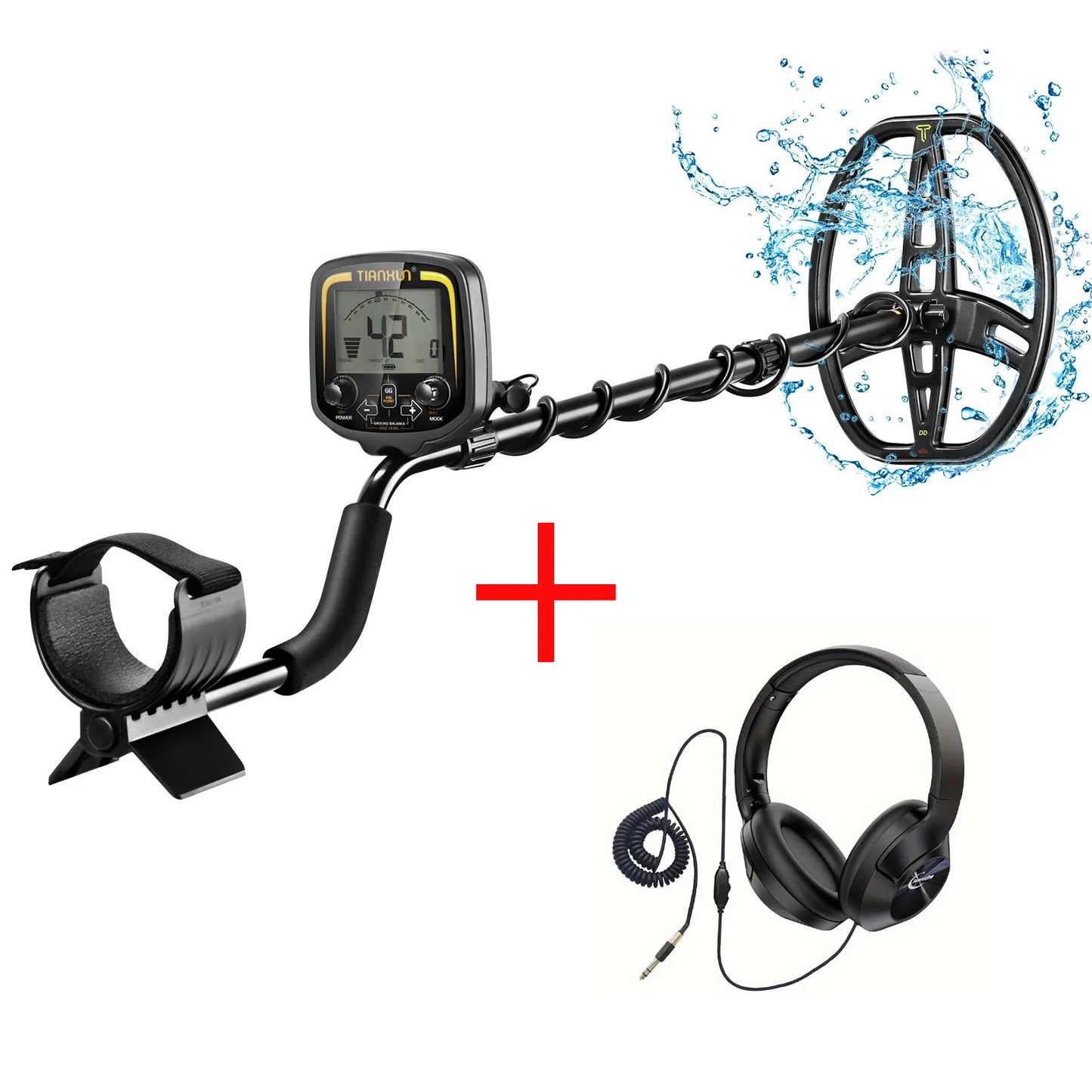 Professional TX-850 Gold Metal Detector High Performance Underground Treasure Super Stable Modes New Hunter LCD Screen Display Peaceful Pleasures Health and Wellness With headset