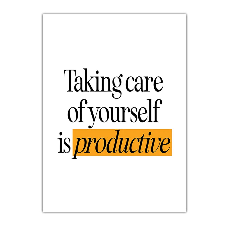 Inspirational Quotes Canvas Wall Art | Nordic Minimalist Print Canvas Wall Art Peaceful Pleasures Health and Wellness 04 40x60cm No Frame China Mainland