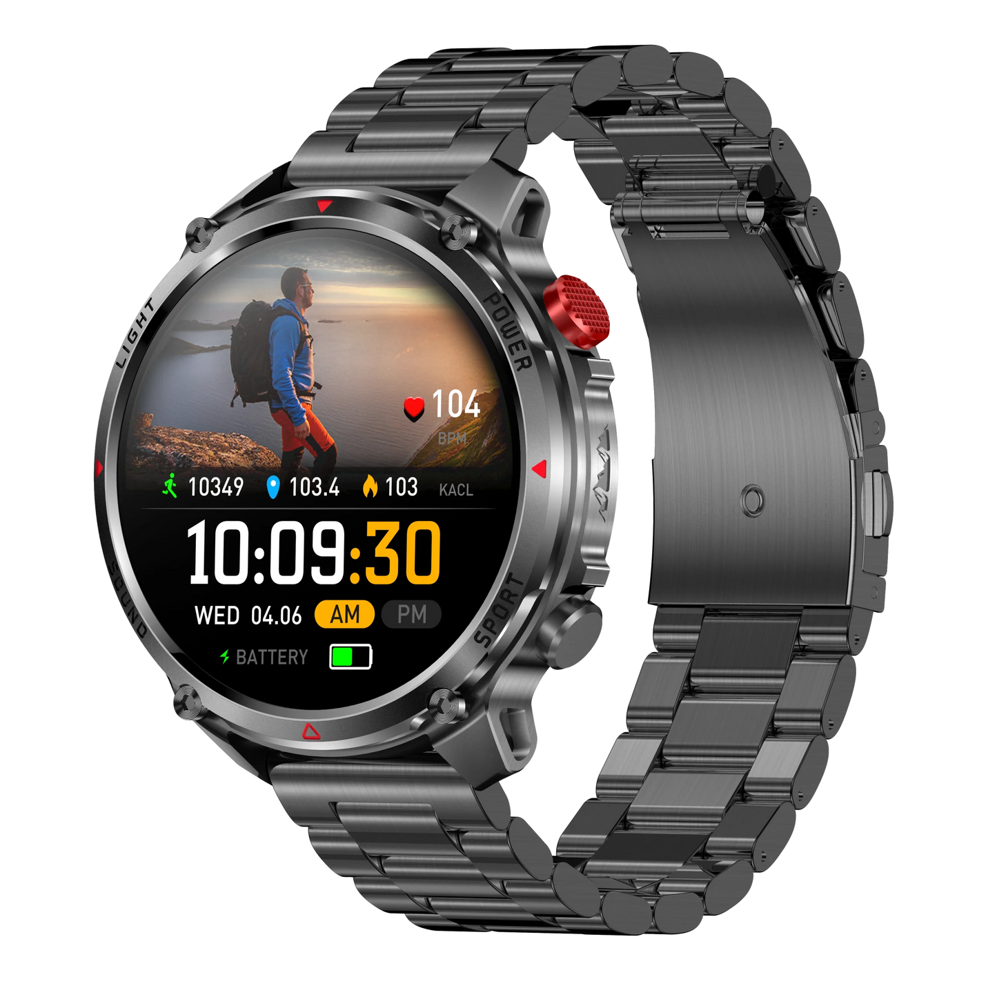 MINGCC 1.7" Smartwatch – BT Calling, Compass & LED Flashlight