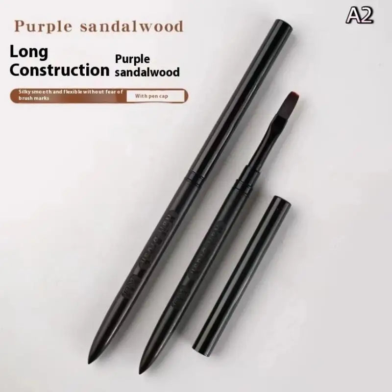 Sandalwood Detail Nail Art Pen Extended Brush Nail Construction Pen High Quality Paintings Pen Nail Phototherapy Pen Nail Tools Peaceful Pleasures Health and Wellness A2