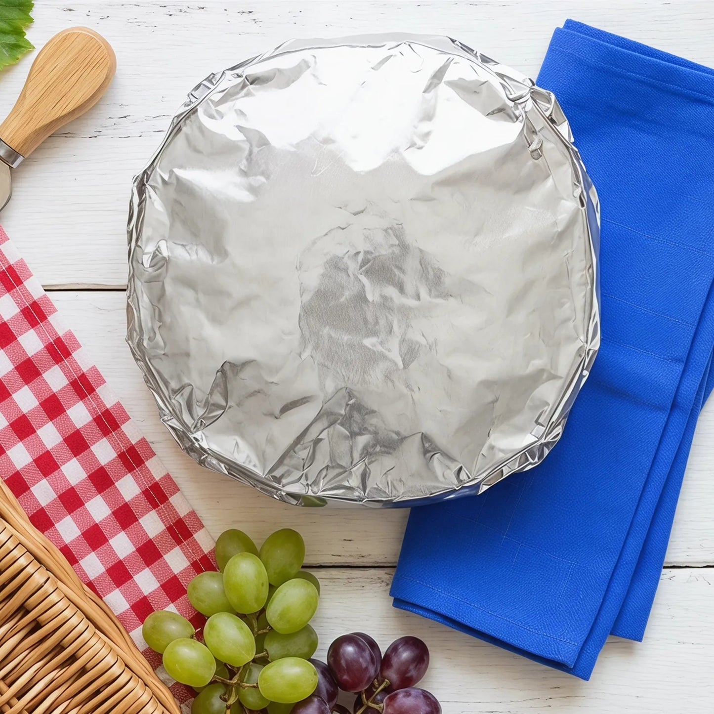 30Pcs Aluminum Foil Food Covers Heat-Insulated Elastic Insulation Covers Kitchen Food Storage Fresh Keeping Film Peaceful Pleasures Health and Wellness