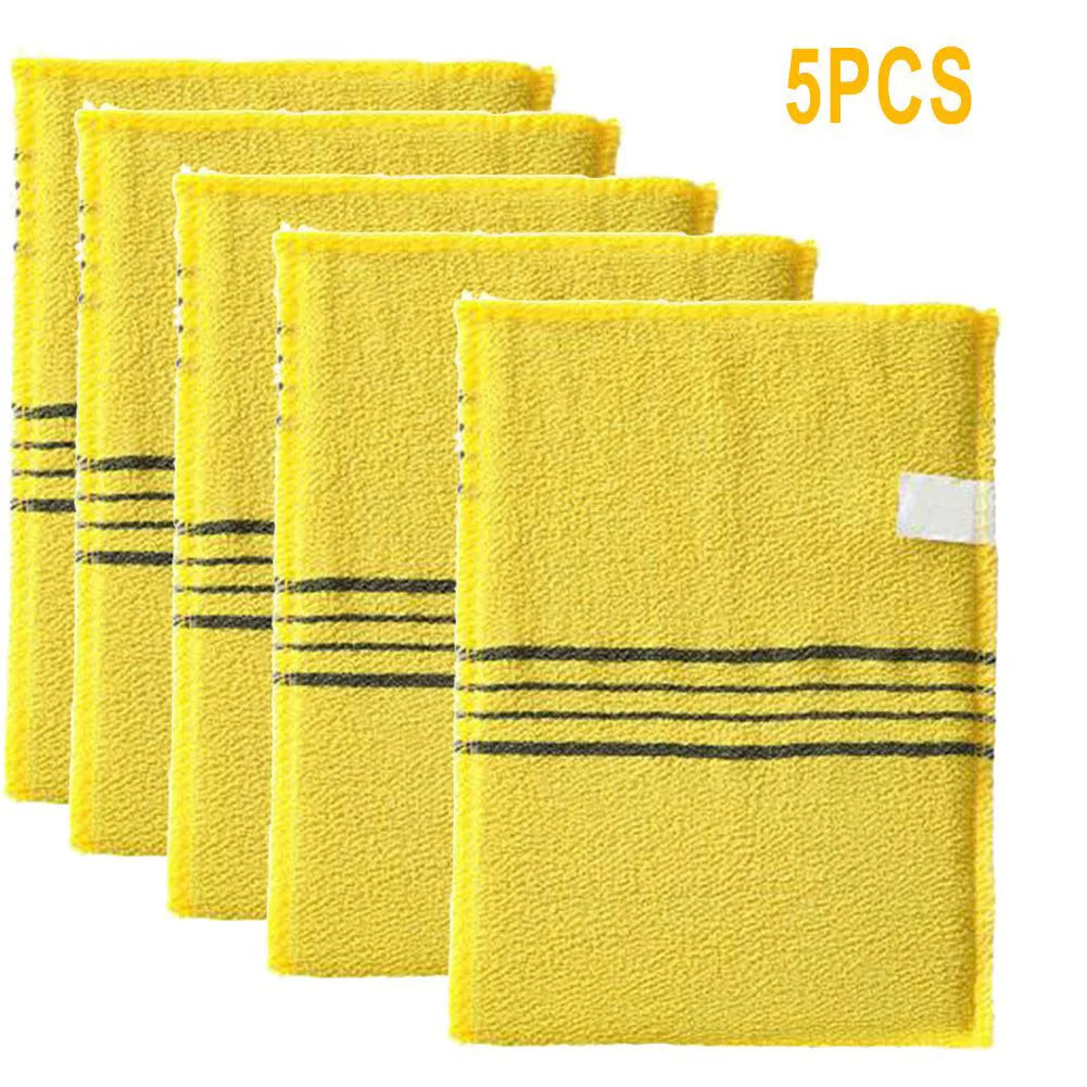 Korean Italy Asian Exfoliating Bath Washcloth Body Scrub Shower Soft