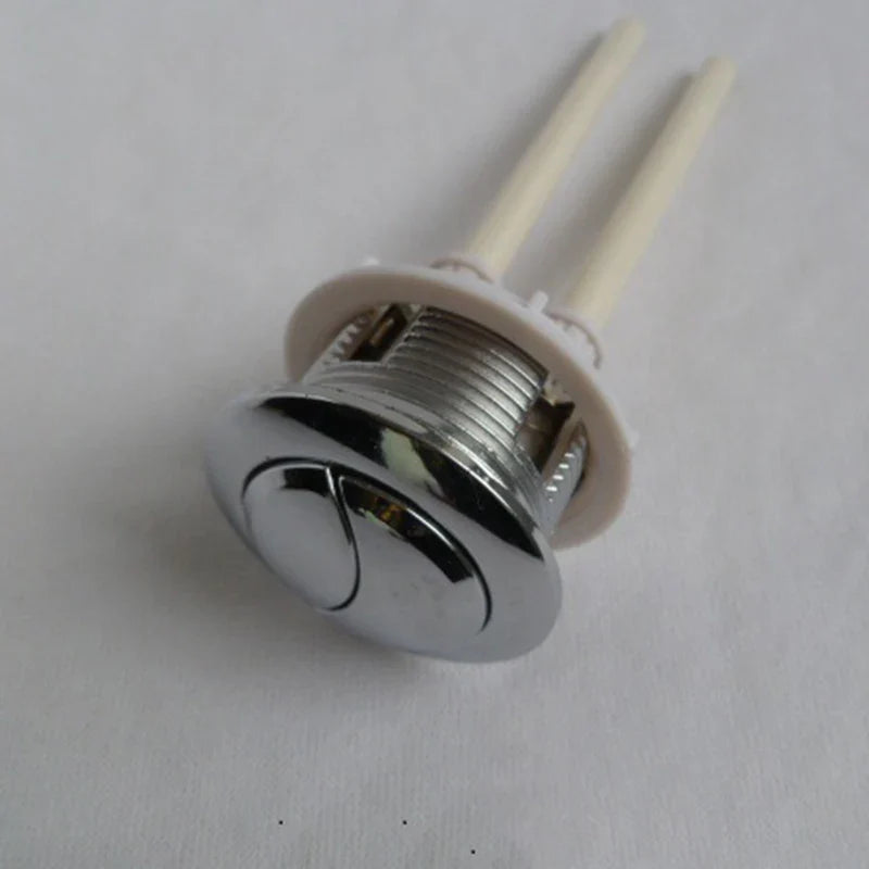 Dual Push Button Toilet Flush Switch – 38/48/58mm ABS Crescent