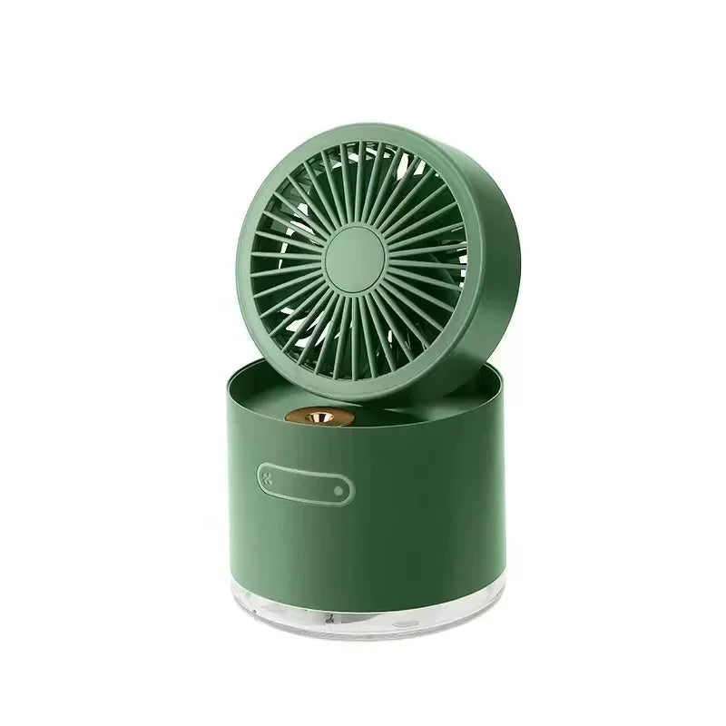 URGGU Mini USB Desktop Fan with Humidifier – Portable Folding