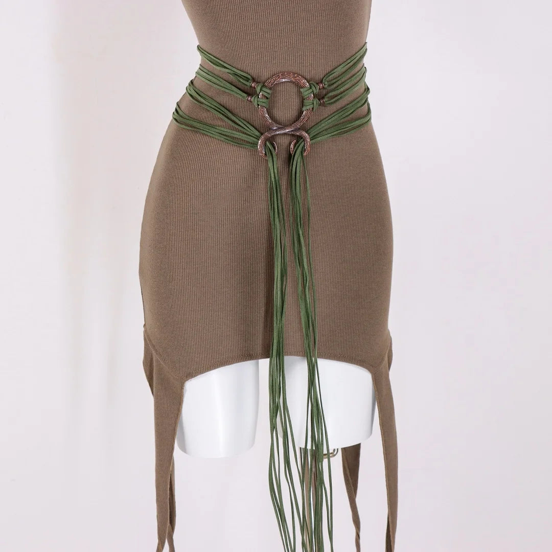 Medieval Long Knot Ring Belt Women Nordic Witch Viking Revival