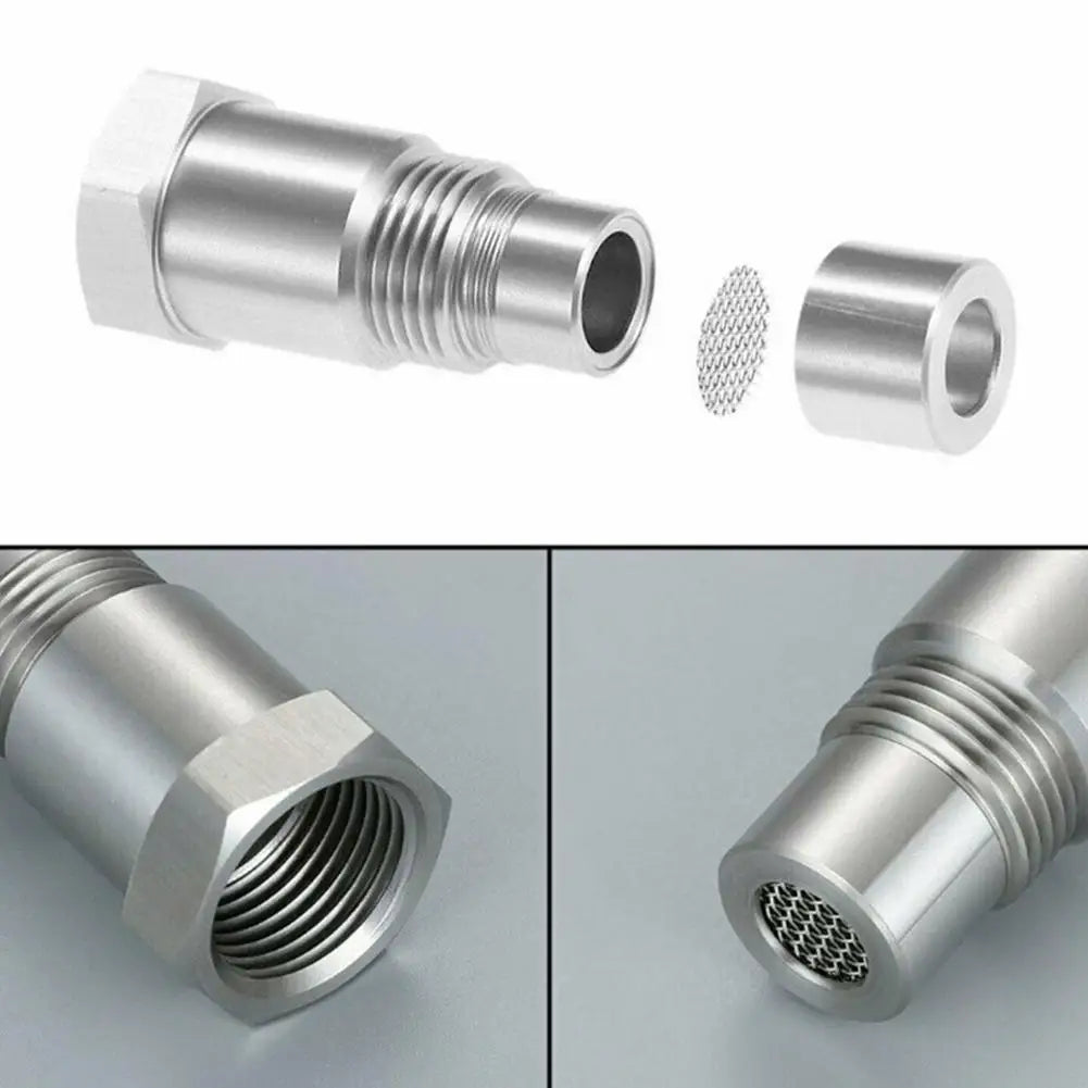 2PCS Off-Road Performance Oxygen Sensor Adapter M18X1.5 CEL Fix O2 Sensor for Catalyst CSV Auto Parts Performance Car Accessory Peaceful Pleasures Health and Wellness