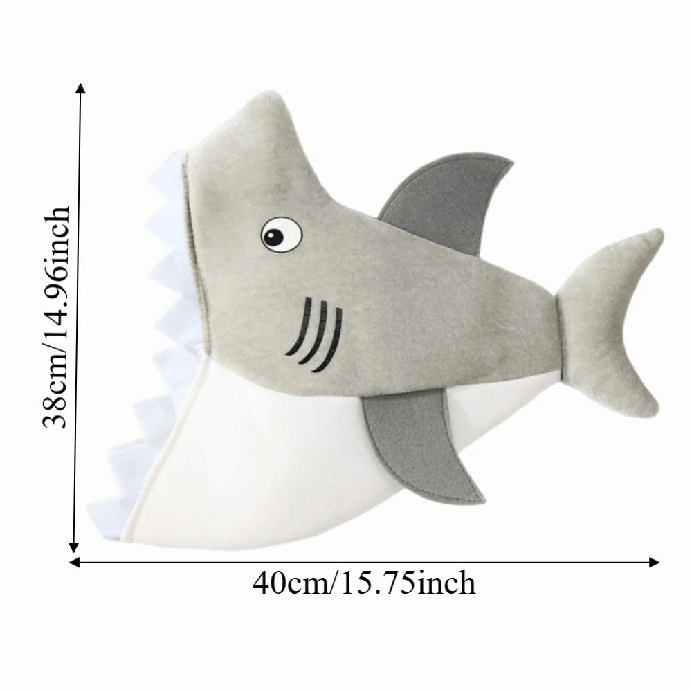 Funny Shark Head Cover Hat | Unisex Halloween Party Costume