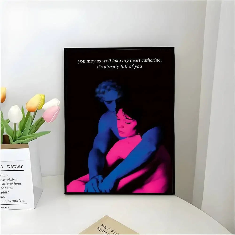 Who Really Cares-T-TV Girl Album Aesthetic Canvas Painting Posters and Prints Wall Picture For Living Room Decoration Peaceful Pleasures Health and Wellness z12 40x50cm Unframed