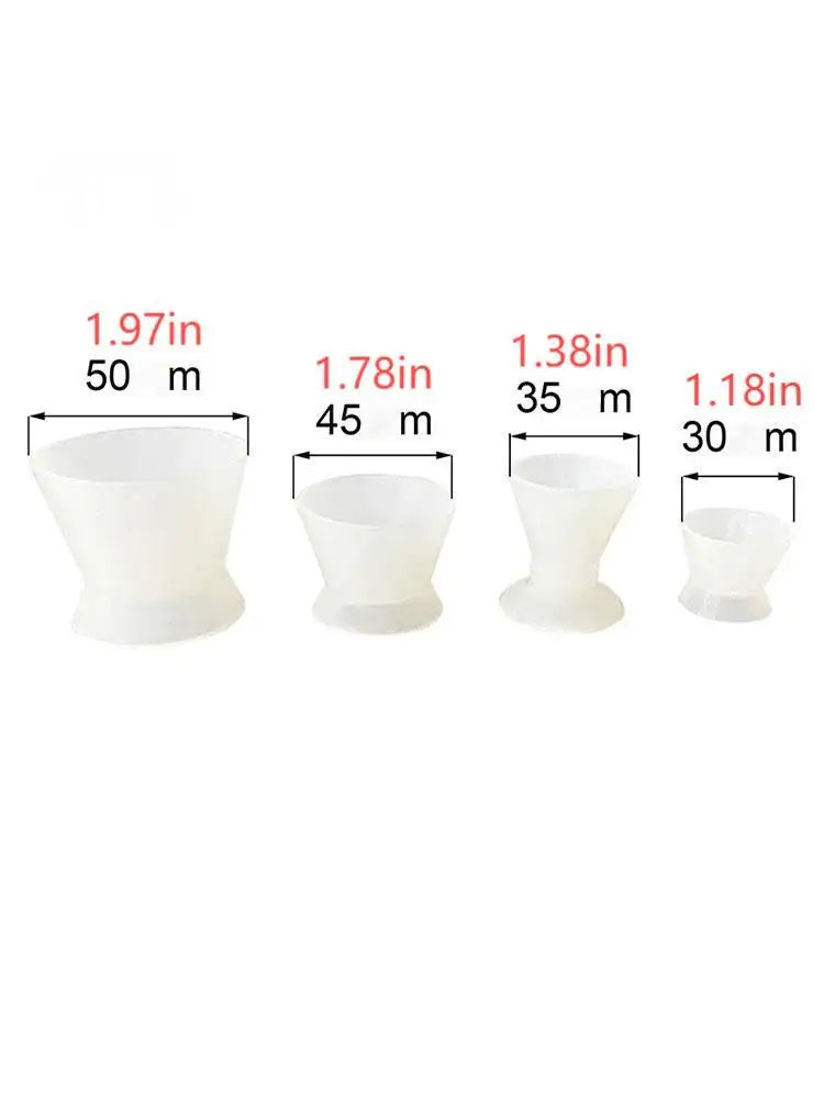 4-Piece Silicone Dental Mixing Bowls & Dappen Dishes Set