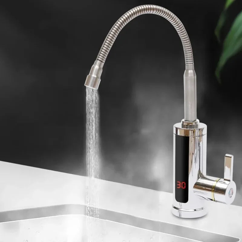 3KW Instant Hot Water Electric Faucet Tap | LCD Display 360°