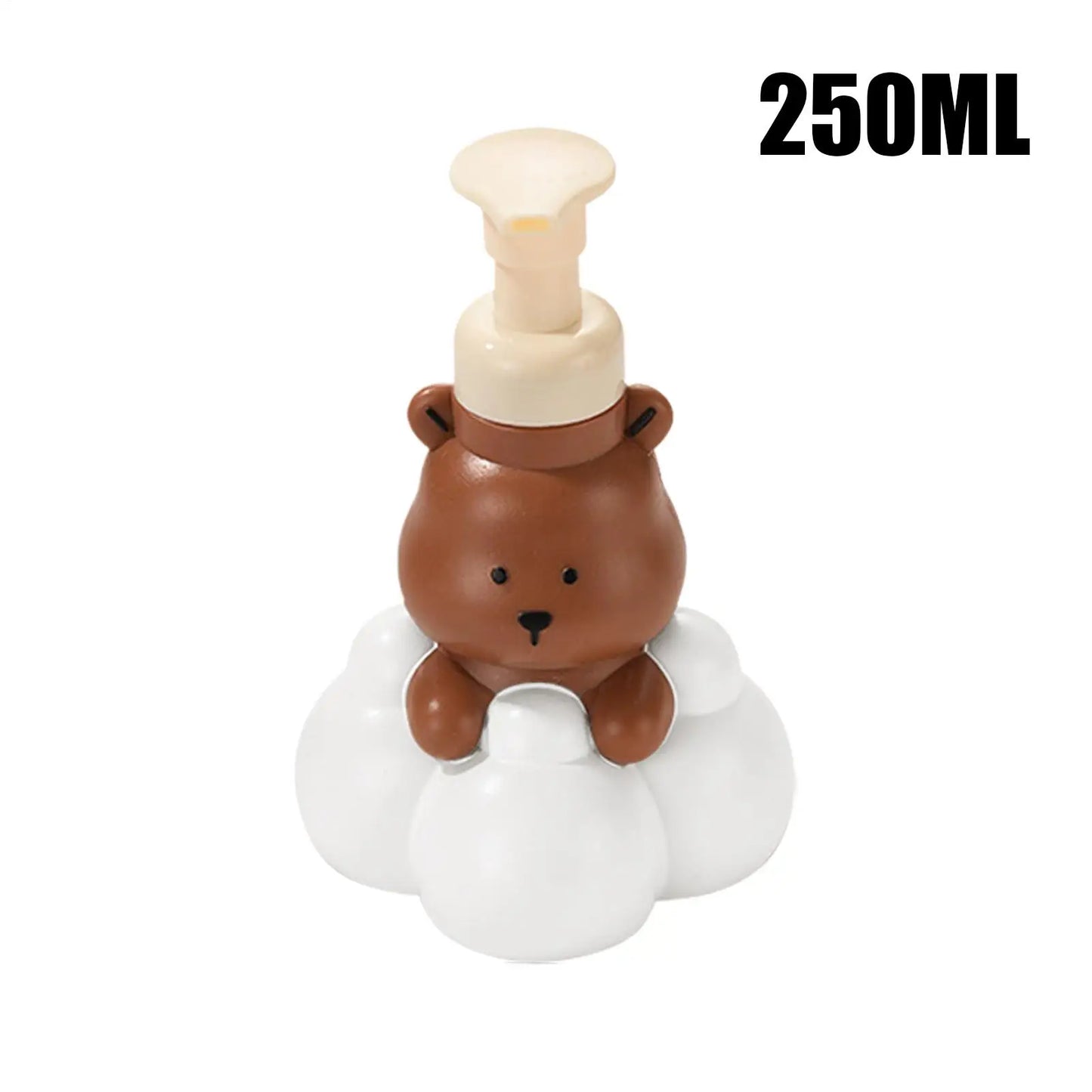 Dish Soap Dispenser Decorative Bear Refillable Pump Bottle Bathroom Soap Dispenser For Shower Gel Lotion Liquid Shampoo Home Peaceful Pleasures Health and Wellness