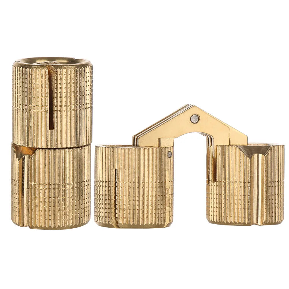 Invisible Cylindrical Brass Hinge | Concealed Cabinet Door Hinge