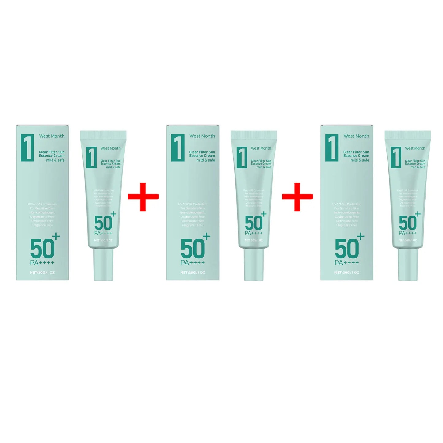 Anti Sun Cream SPF50 UV Defense Broad Spectrum Sunlight Protection Reduce Redness Hydrating Waterproof Prevent Sunburn Sunscreen Peaceful Pleasures Health and Wellness 90g Boxed